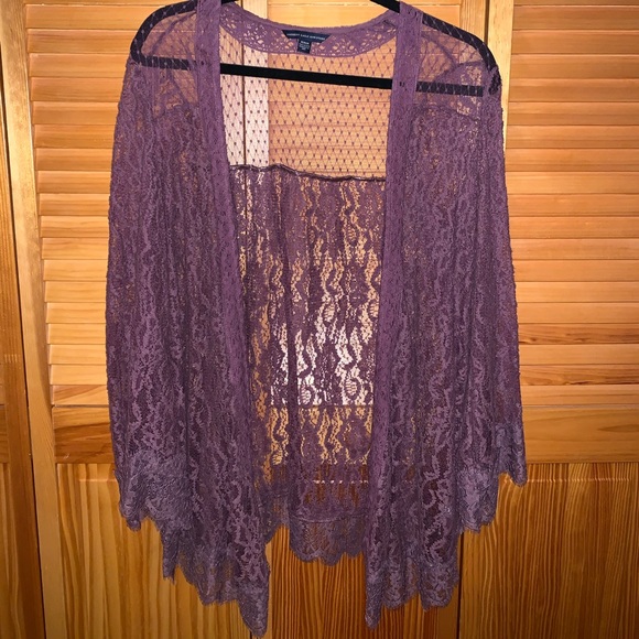 Lace American Eagle Cardigan - Picture 1 of 3